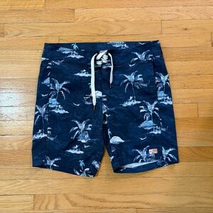 Tommy Bahama Blue Relax Swim Board Shorts Size 36